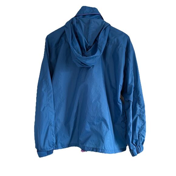 Vintage Eastern Mountain Sports Nylon Blue Rain Jacket Windbreaker Size Large - Picture 3 of 16